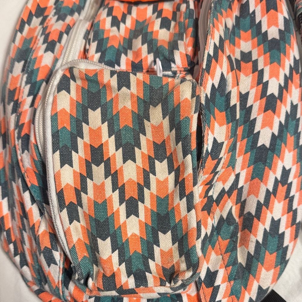 Kavu Geometric Belt Bag - Orange, Green, Black - Picture 3 of 8